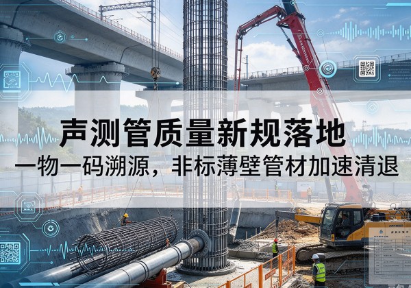 鹤山声测管质量新规落地，一物一码溯源，非标薄壁管材加速清退